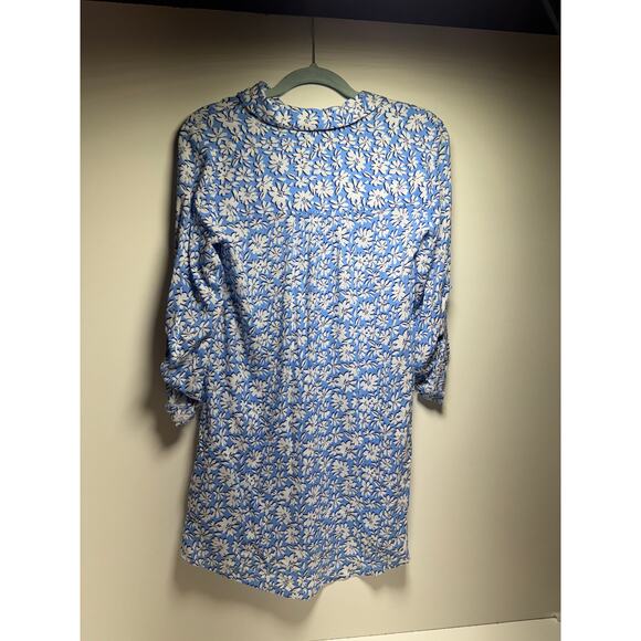 Lilly Pulitzer Natalie Coverup Lunar Blue Palm Beach Petals Sz XS MSRP 118.00 - Picture 12 of 16